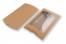 Cajas almohadas kraft marrón - 162 x 229 x 35 mm - con ventana 120 x 180 mm | PIT Packaging.es | Paisdelossobres