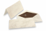 Sobre estampado mármol (110 x 220 mm) y tarjeta (105 x 210 mm) - mármol marrón, forro interior marrón | PIT Packaging.es | Paisdelossobres