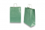 Bolsas de papel con asas redondas - verde metalizado, 260 x 120 x 350 mm, 90 gramos | PIT Packaging.es | Paisdelossobres