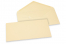 Sobres para tarjetas de felicitación de colores - Blanco marfil, 110 x 220 mm | PIT Packaging.es | Paisdelossobres