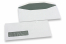 Sobres con ventana, blancos, 114 x 229 mm (C5/6), ventana a la izquierda 30 x 100 mm, posición de la ventana a 15 mm desde izquierda y 20 mm del extremo inferior, cierre engomado, 80 gramos | PIT Packaging.es | Paisdelossobres