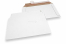 Sobres de cartón rígido para envíos blanco - 245 x 345 mm | PIT Packaging.es | Paisdelossobres