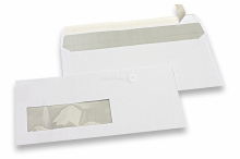 Sobres para impresoras láser, 110 x 220 mm (DL), ventana a la izquierda 40 x 110 mm, posición de la ventana a 15 mm desde izquierda y 20 mm del parte inferior | PIT Packaging.es | Paisdelossobres