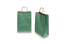 Bolsas de papel con asas redondas - verde oscuro metalizado, 220 x 100 x 310 mm, 90 gramos | PIT Packaging.es | Paisdelossobres