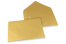 Sobres para tarjetas de felicitación de colores - Dorado metalizado, 162 x 229 mm | PIT Packaging.es | Paisdelossobres