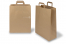Bolsas de papel con asas planas - marrón, 320 x 140 x 420 mm | PIT Packaging.es | Paisdelossobres