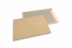 Sobres con dorso de cartón - 320 x 420 mm, anverso kraft marrón de 120 gramos, reverso dúplex gris de 450 gramos, tira | PIT Packaging.es | Paisdelossobres
