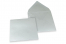 Sobres para tarjetas de felicitación de colores - Plata metalizado, 155 x 155 mm | PIT Packaging.es | Paisdelossobres