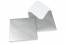 Sobres para tarjetas de felicitación de colores - Plata, 155 x 155 mm | PIT Packaging.es | Paisdelossobres