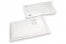 Sobres acolchados blancos con ventana - 225 x 340 mm, ventana a la izquierda 55 x 90 mm, posición de la ventana a 15 mm desde isquierda y 70 mm del parte superior | PIT Packaging.es | Paisdelossobres