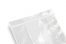 Ejemplo del borde de sellado de las selladoras de impulso en una bolsa de fondo de bloque transparente de OPP | PIT Packaging.es | Paisdelossobres