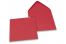 Sobres para tarjetas de felicitación de colores - Rojo, 155 x 155 mm | PIT Packaging.es | Paisdelossobres