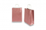 Bolsas de papel con asas redondas - rosa metalizado, 220 x 100 x 310 mm, 90 gramos | PIT Packaging.es | Paisdelossobres