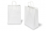 Bolsas de papel con asas redondas - blanco, 260 x 120 x 350 mm, 90 gramos | PIT Packaging.es | Paisdelossobres