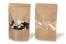 Bolsa kraft con cierre zip y ventana - marron, 180 x 290 x 90 mm, 1000 ml | PIT Packaging.es | Paisdelossobres