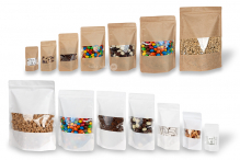 Bolsa kraft con cierre zip y ventana | PIT Packaging.es | Paisdelossobres
