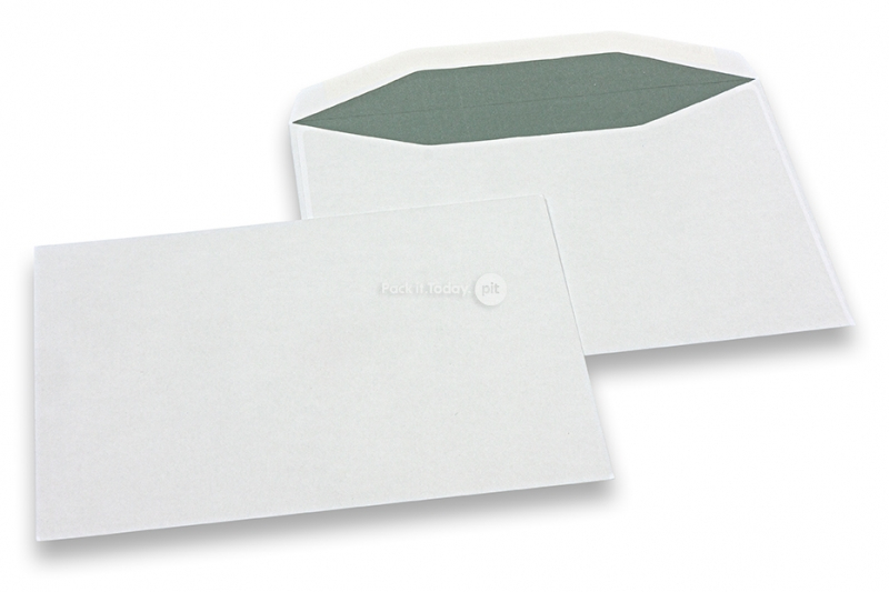 Sobres de papel blancos, 156 x 220 mm (EA5), 90 gramos, cierre engomado, peso aprox. cada uno 7 g 