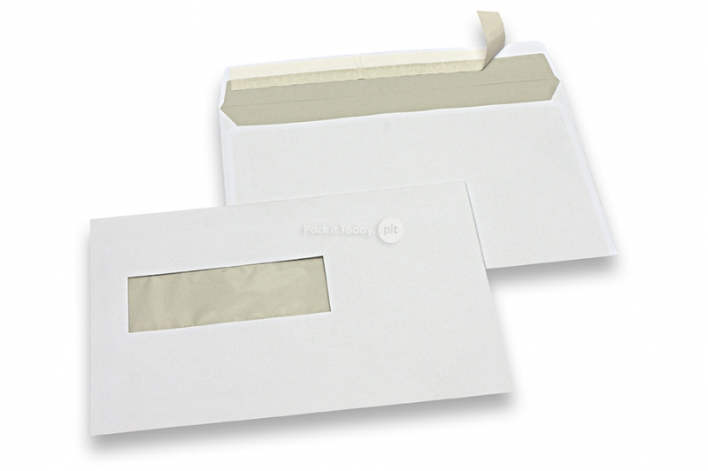 Sobres para impresoras láser, 156 x 220 mm (EA5), ventana a la izquierda 40 x 110 mm, posición de la ventana a 20 mm desde izquierda y 66 mm del parte inferior, peso aprox. cada uno 6 g 
