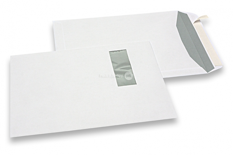 Sobres para impresoras láser, 229 x 324 mm (C4), ventana a la izquierda 40 x 110 mm, posición de la ventana a 20 mm desde izquierda y 60 mm del parte superior, peso aprox. cada uno 19 g 