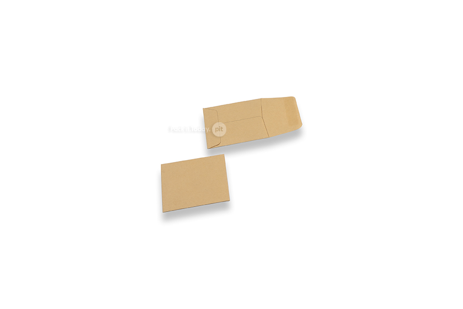 Sobres comerciales reciclados, 60 x 60 mm, cuadrados, cierre engomado, 70 grs