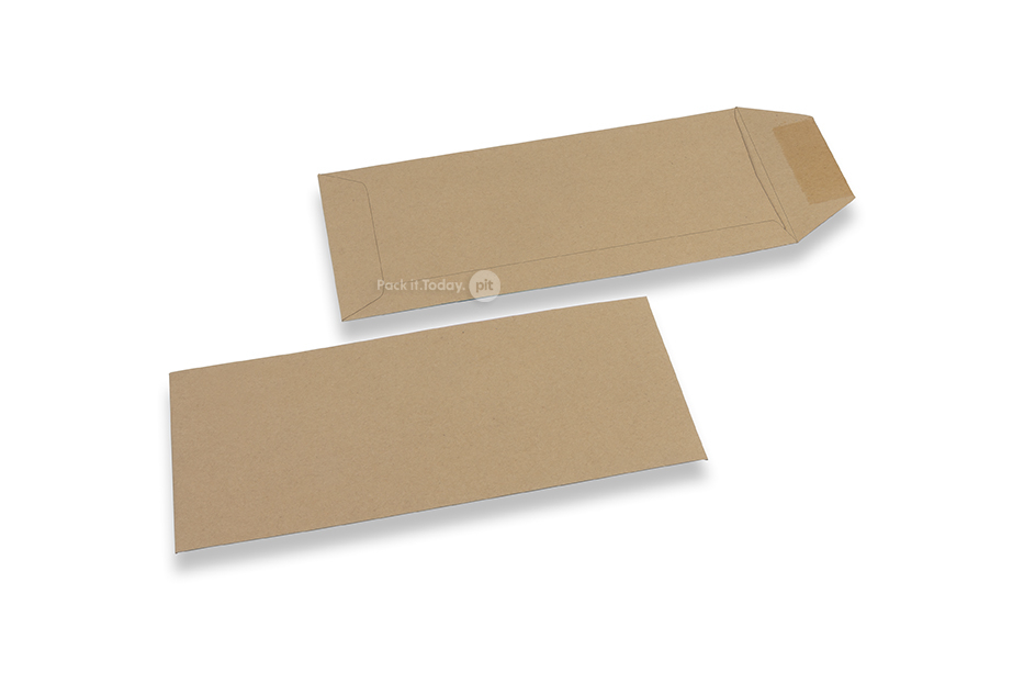 Sobres comerciales reciclados, 110 x 220 mm, EA 5/6, cierre engomado, 80 grs