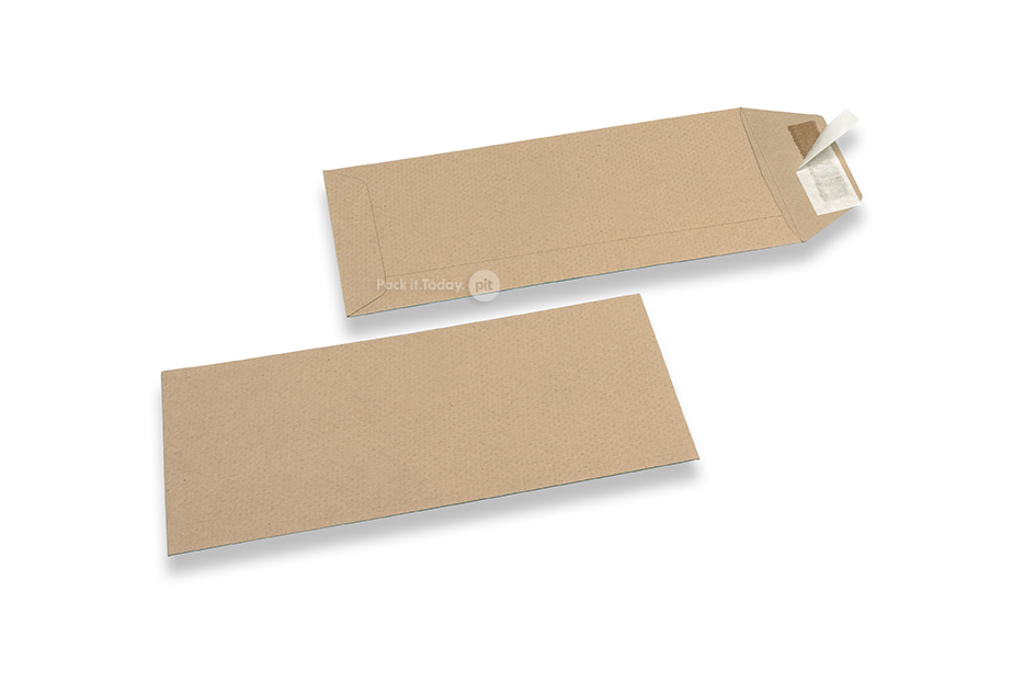 Sobres comerciales reciclados, 110 x 220 mm, EA 5/6, cierre autoadhesivo, 115 grs