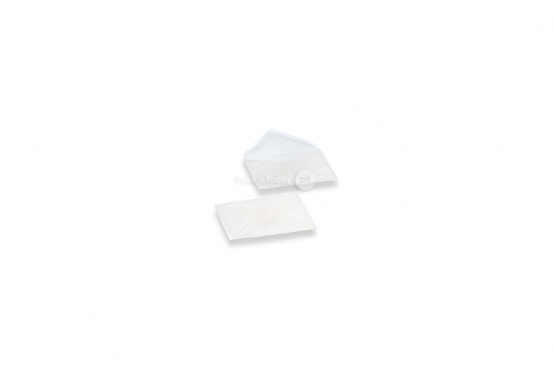 Sobres papel vegetal blancos - 62 x 98 mm