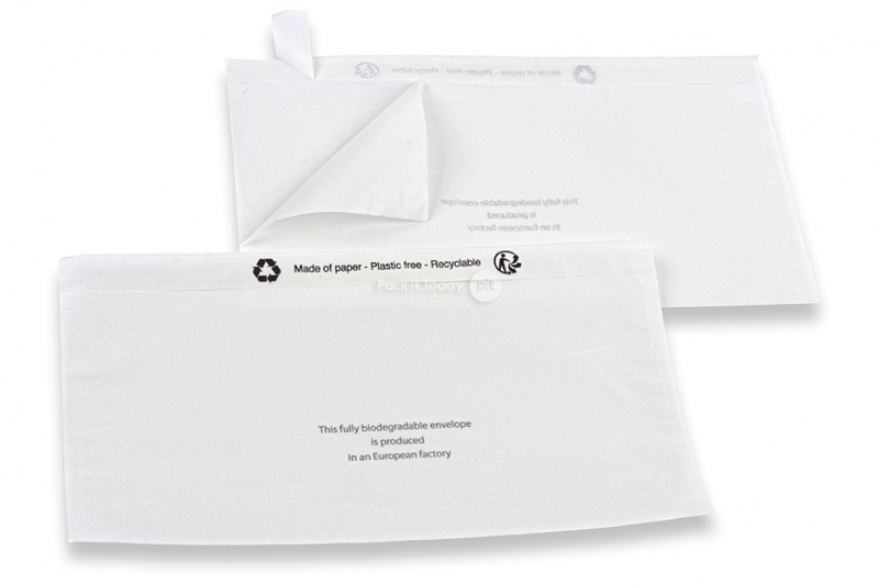 Sobres para documentación de papel - 120 x 228 mm sin imprimir