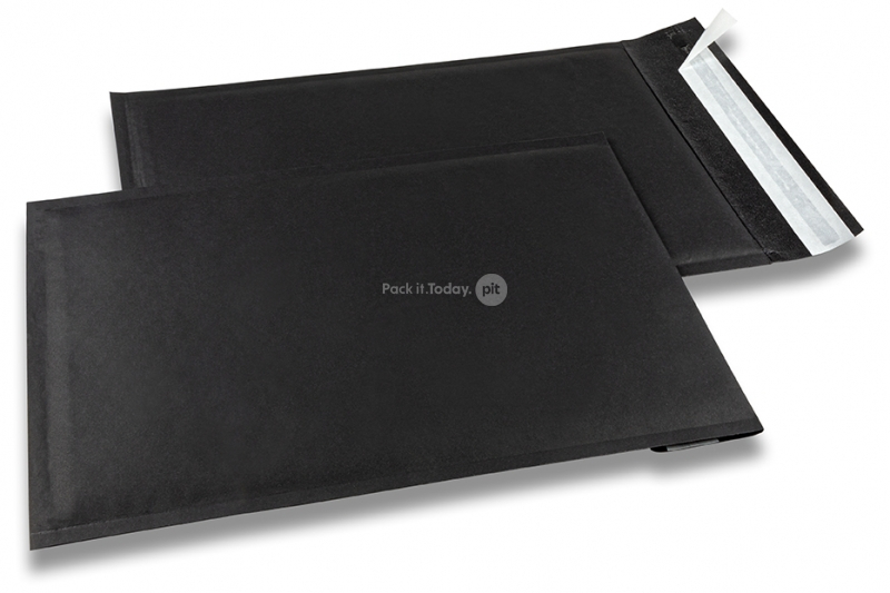 Sobres acolchados negros - 230 x 324 mm, 160 gramos