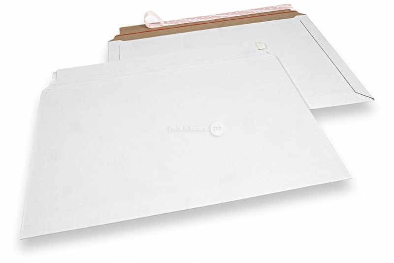 Sobres de cartón rígido para envíos blanco - 375 x 520 mm