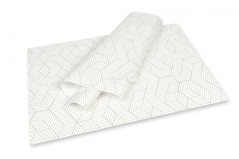 Papel de seda - cubos de oro