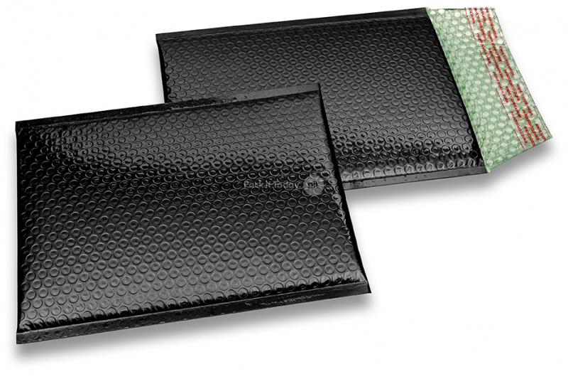 Sobres acolchados ECO metalizados - negro 180 x 250 mm