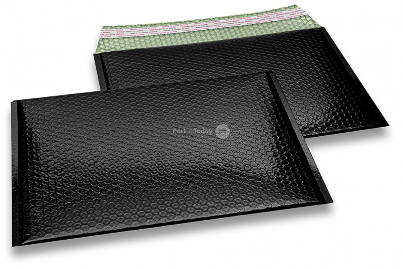 Sobres acolchados ECO metalizados - negro 235 x 325 mm