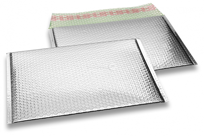 Sobres acolchados ECO metalizados - plata 235 x 325 mm