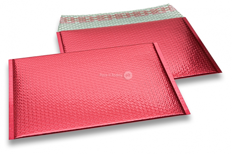 Sobres acolchados ECO metalizados - rojo 235 x 325 mm