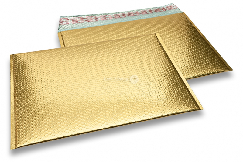 Sobres acolchados ECO metalizados - dorado 320 x 425 mm
