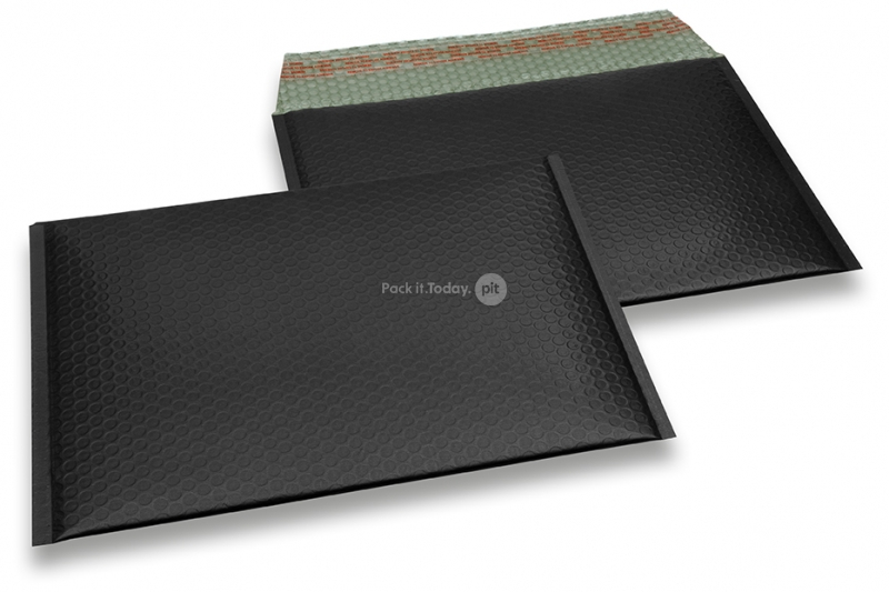 Sobres acolchados ECO metalizados mate - negro 235 x 325 mm