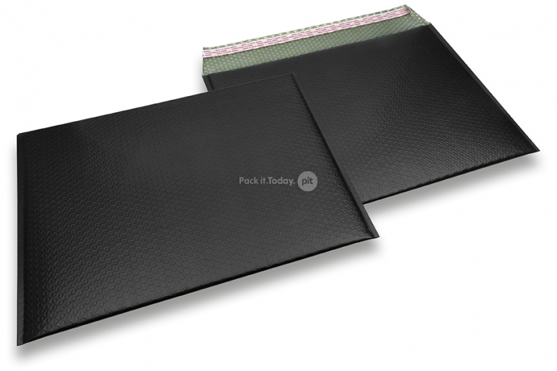 Sobres acolchados ECO metalizados mate - negro 320 x 425 mm