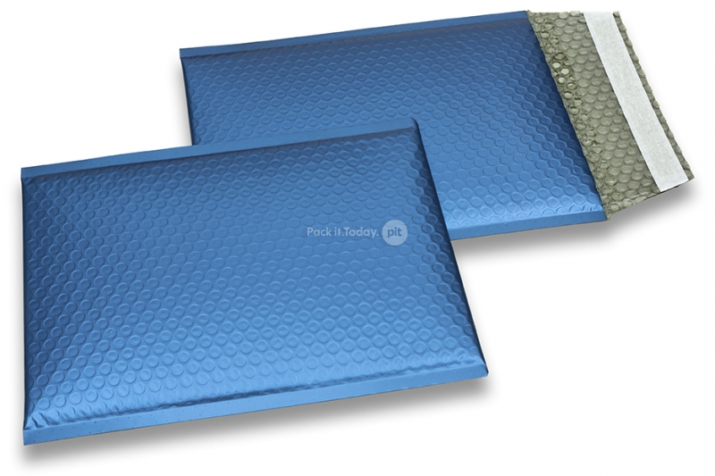 Sobres acolchados ECO metalizados mate - azul oscuro 180 x 250 mm