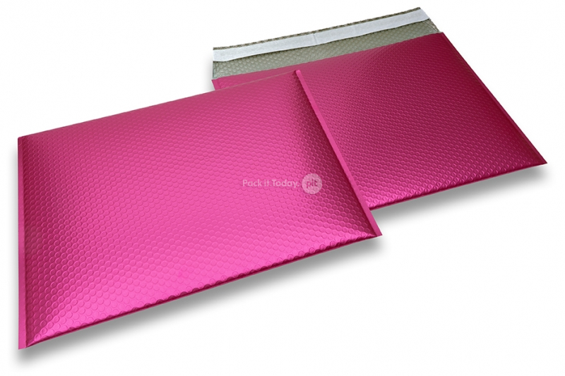 Sobres acolchados ECO metalizados mate - rosa 320 x 425 mm