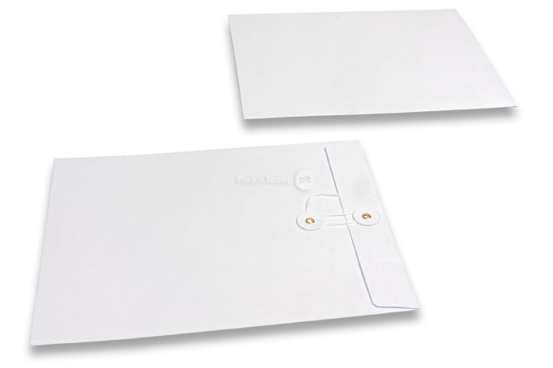 Sobres con cuerda y arandela - 229 x 324 mm, blanco