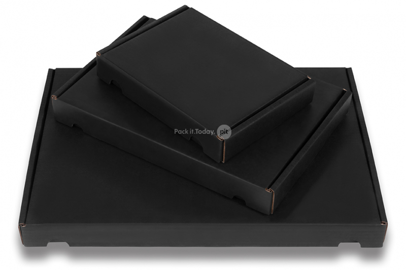 Cajas plegables negras para envío