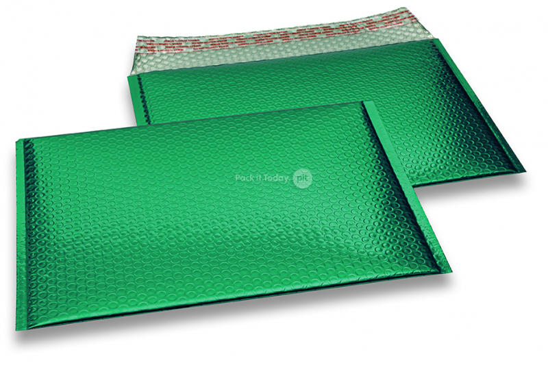 Sobres acolchados ECO metalizados - verde 235 x 325 mm