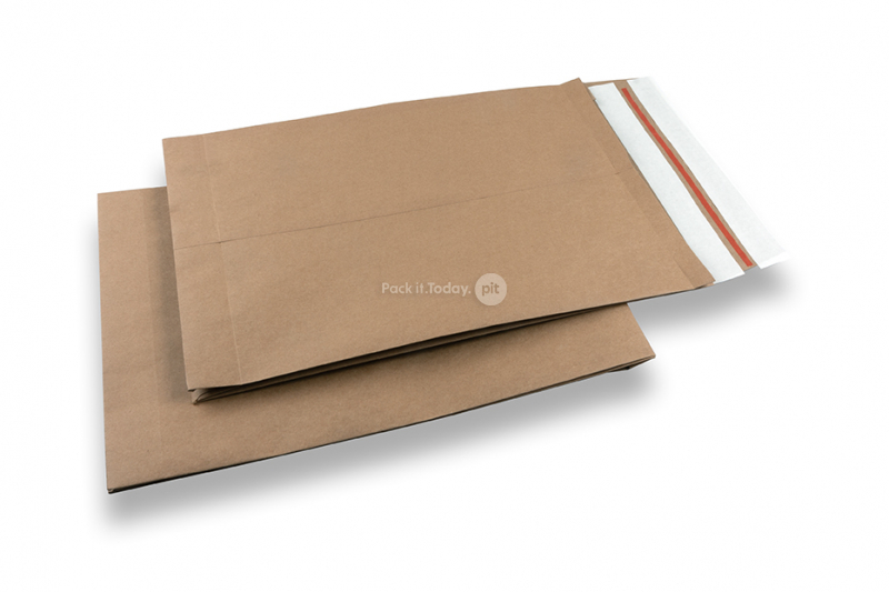 Bolsas de envío de papel con cierre de devolución - 320 x 430 x 80 mm