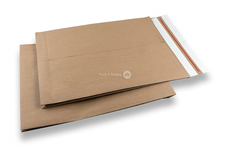 Bolsas de envío de papel con cierre de devolución - 380 x 480 x 80 mm