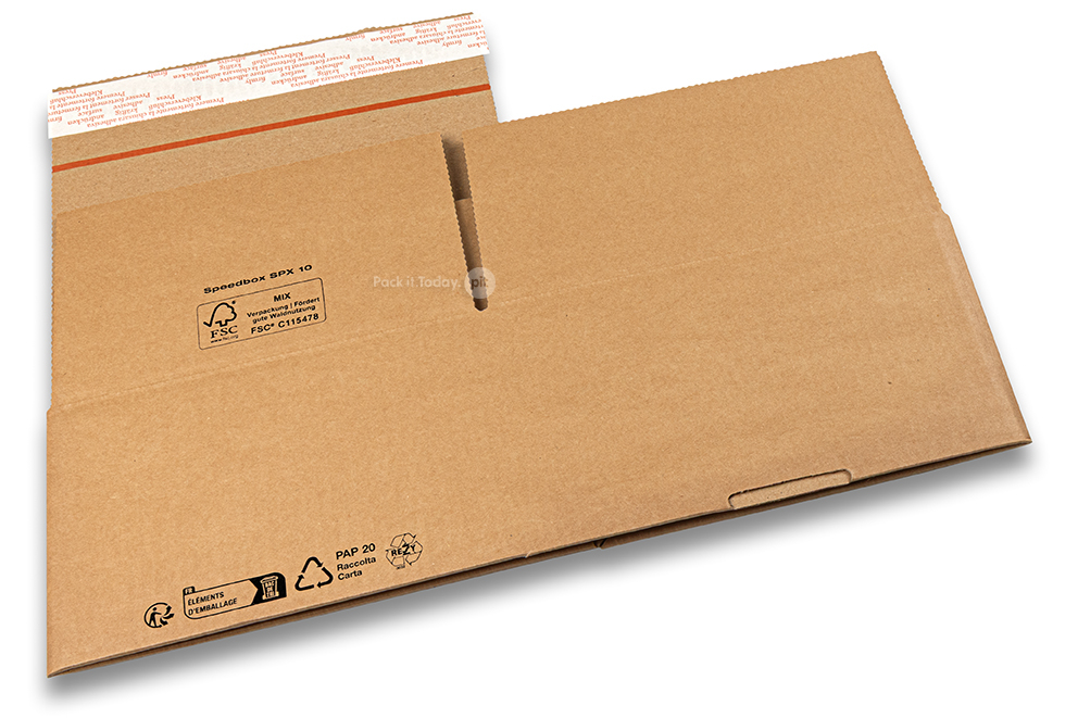 Caja automontable - marron, 220 x 190 x 120 mm - SPX10