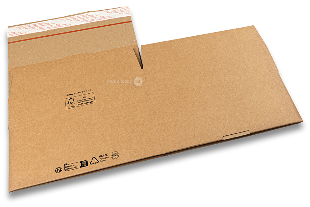 Caja automontable - marron, 270 x 270 x 120 mm - SPX18