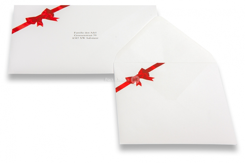 Sobres para tarjetas de Navidad - Lazo