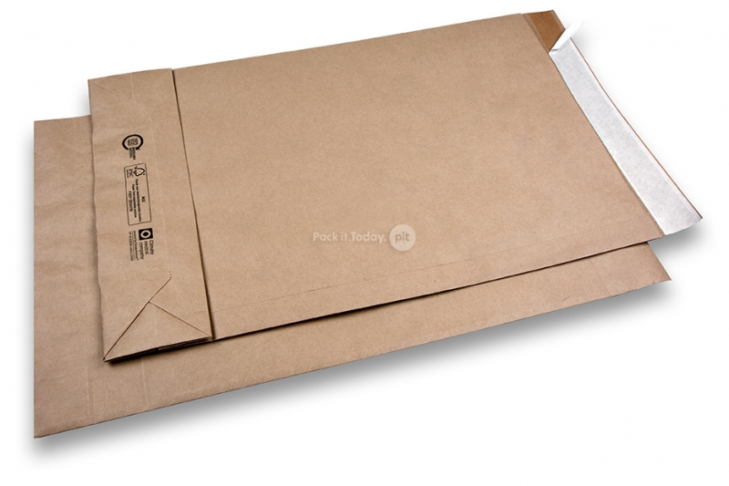 Bolsas de papel con cierre autoadhesivo - marron