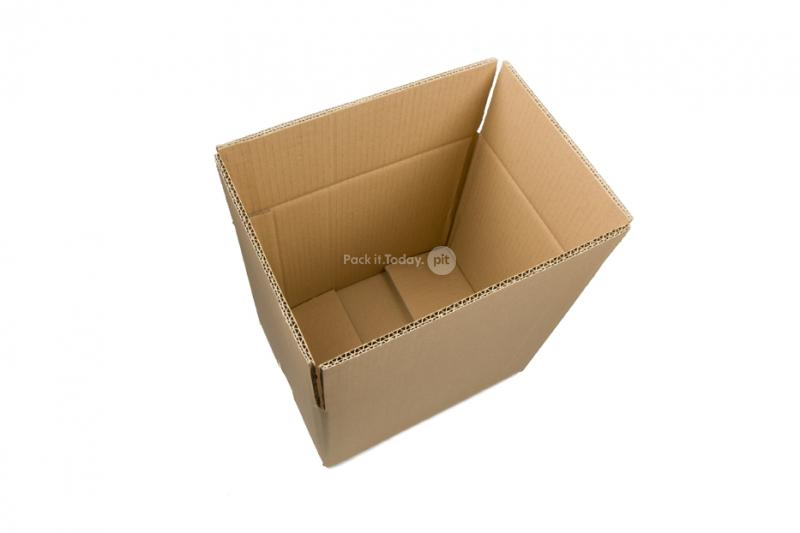 Cajas de cartón rígido de canal doble marrones